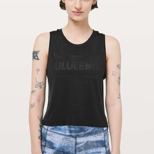 Lululemon Breeze By Cropped Muscle Tank